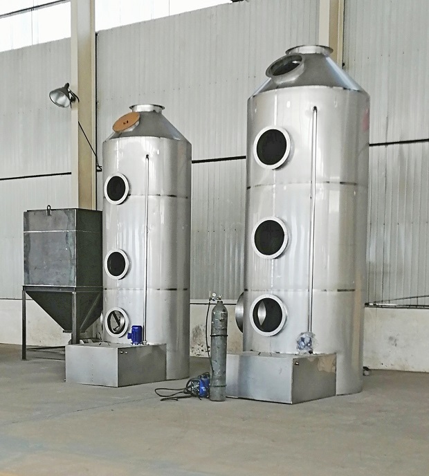 印刷廠用不銹鋼除廢氣噴淋凈化塔介紹
